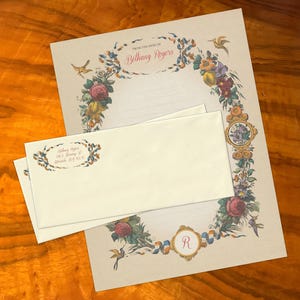 Hummingbird Rhapsody, lujoso juego de papelería artesanal para escribir cartas, personalizado, 12 hojas/10 sobres