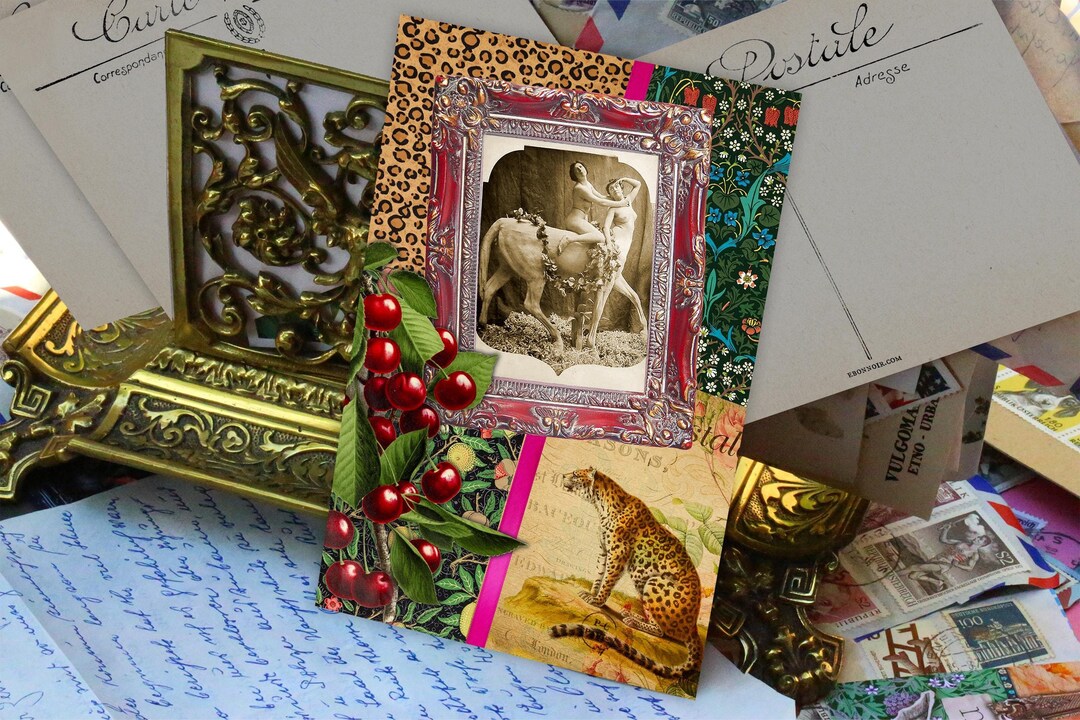 Centaur Ride, Shabby Chic Victorian Postcards, 4in X 6in, Set of 10 - Etsy