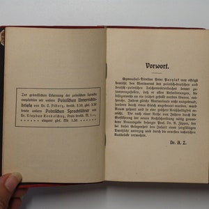 Dutch and Polish Vintage Dictionary, Neufelds Worterbucher, Peter Parylak, c1917 image 4