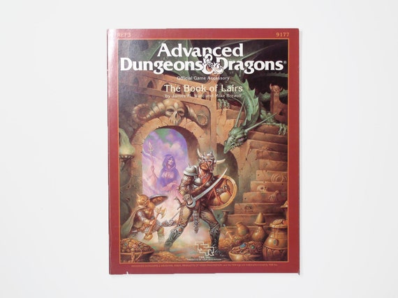 The Book of Lairs, by James M. Ward, TSR AD&D 2E #9177, 1986 - Etsy