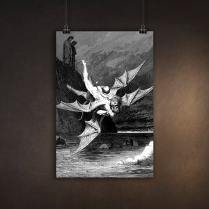 Dante's Inferno, Canto XX, Illustrated by Gustave Dore, Premium Poster, Art Print, Available in Multiple Sizes