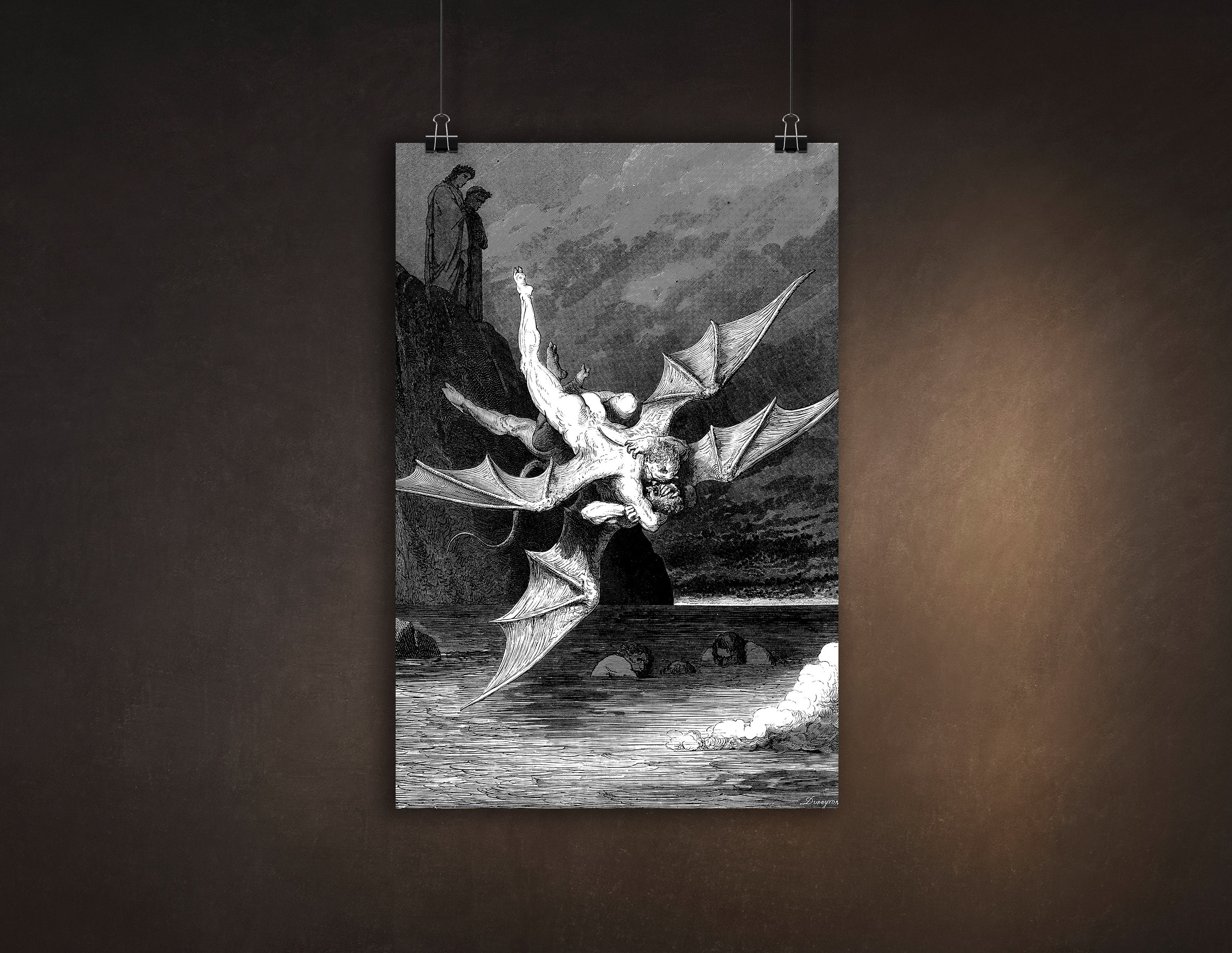 Dante's Inferno, Canto XX, Illustrated by Gustave Dore, Premium