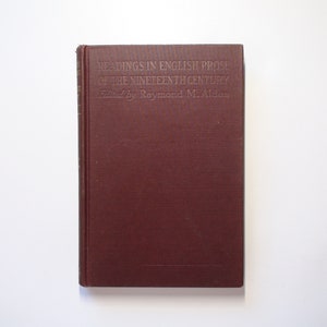 Lesungen in der englischen Prosa des neunzehnten Jahrhunderts, Teil I, 1917