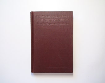 Readings in the English Prose of the Nineteenth Century, Part I, 1917