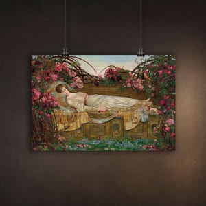 絵画　眠れる森 ディズニー 公式ファインアート 眠れる森の美女 