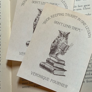 Sage Advice, Personalized Owl Ex-libris Bookplates, Crafted on ...