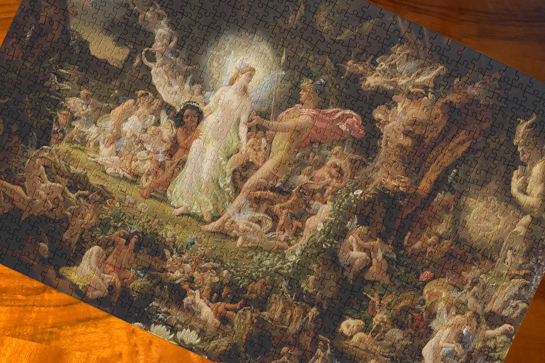 The Quarrel of Oberon and Titania by Joseph Noel Paton, Large