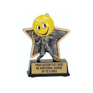 Little Pals Tennis Award, Tennis Trophy, School Tennis Trophies, Tennis Team Trophies, Tennis award with personalization included, Tennis
