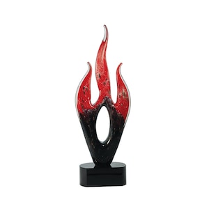 unique glass sculpture, hand blown glass, blown glass sculpture, corporate glass award, achievement glass award, colorful glass sculpture