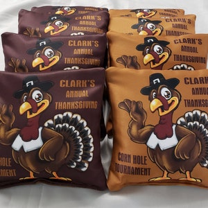 Holiday Tournament Corn Hole Bags, Holiday Tournament customized  bean bag, custom bean bag, your league customized corn hole bags, holida