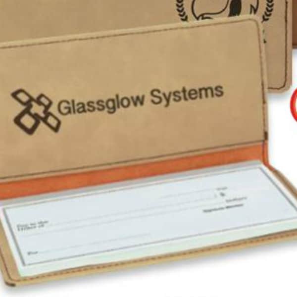 Personalized Checkbook Cover Logo Etsy