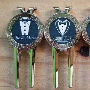Groomsman divot tool, Best Man Divot repair tool, personalized divot repair tool, personalized golf tool, custom ball marker