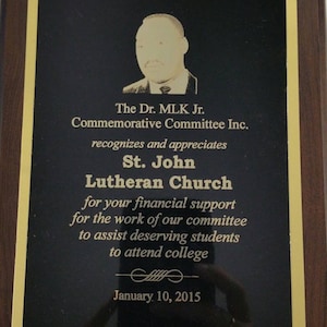 15 x 18 Personal achievement plaque, business success plaque, engraved plaque, full color plaque