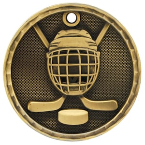 hockey medals, engraved medals, Gold hockey medal, silver hockey medal, bronze hockey medal, hockey awards, hockey MVP, hockey achievement