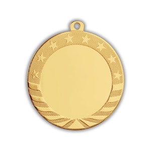 Custom Engraved Bright Shiny Star Medals | Gold, Silver & Bronze | 1st 2nd 3rd Place