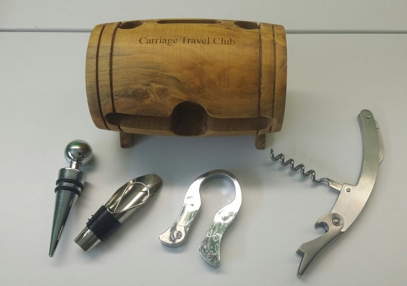 Wine barrel tool kit custom engraved wine barrel wine Etsy