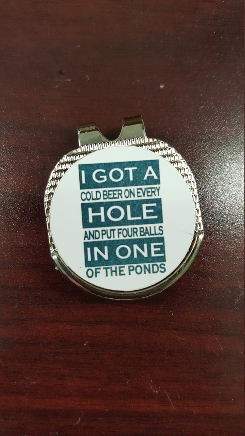 Ball marker hat clip personalized hat clip ball marker Etsy