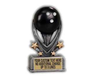 Bowling Personalized Varsity Trophy, Multiple Sizes – Team or Individual Recognition