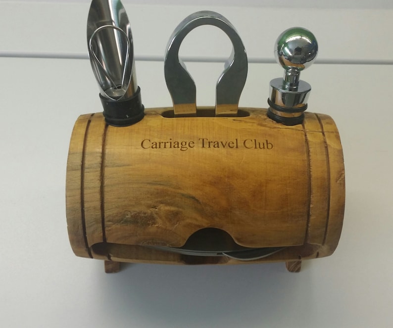 Wine barrel tool kit custom engraved wine barrel wine Etsy