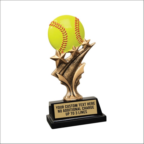 Trophée Softball Femme en Résine 6.5 H - Série Classique