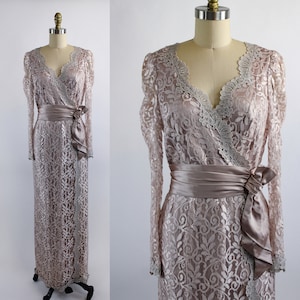Full Length Alicia Lace Dress || Vintage 1970s || Size S/M