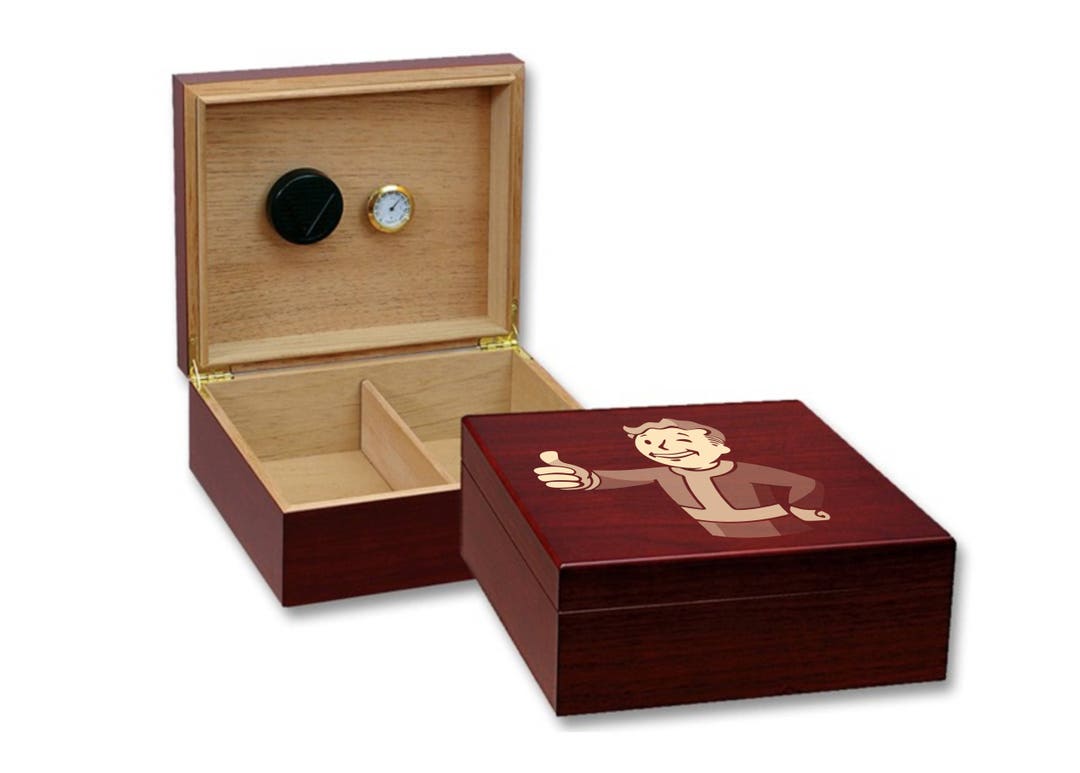 Custom Logo Personalized Cigar Humidor Box Etsy
