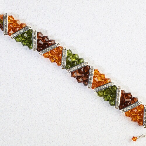 Austrian Crystal Zig Zag Rickrack hotsell Bracelet