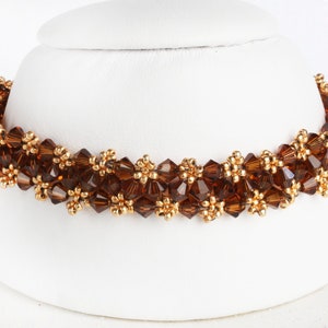 Fall Festival Austrian Crystal Beaded Bracelet
