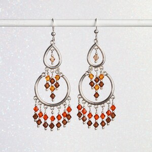Exotic Indian Inspired Austrian Crystal Earrings