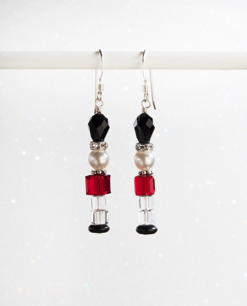Holiday Nutcracker / Toy Soldier Swarovski Crystal Earrings Etsy