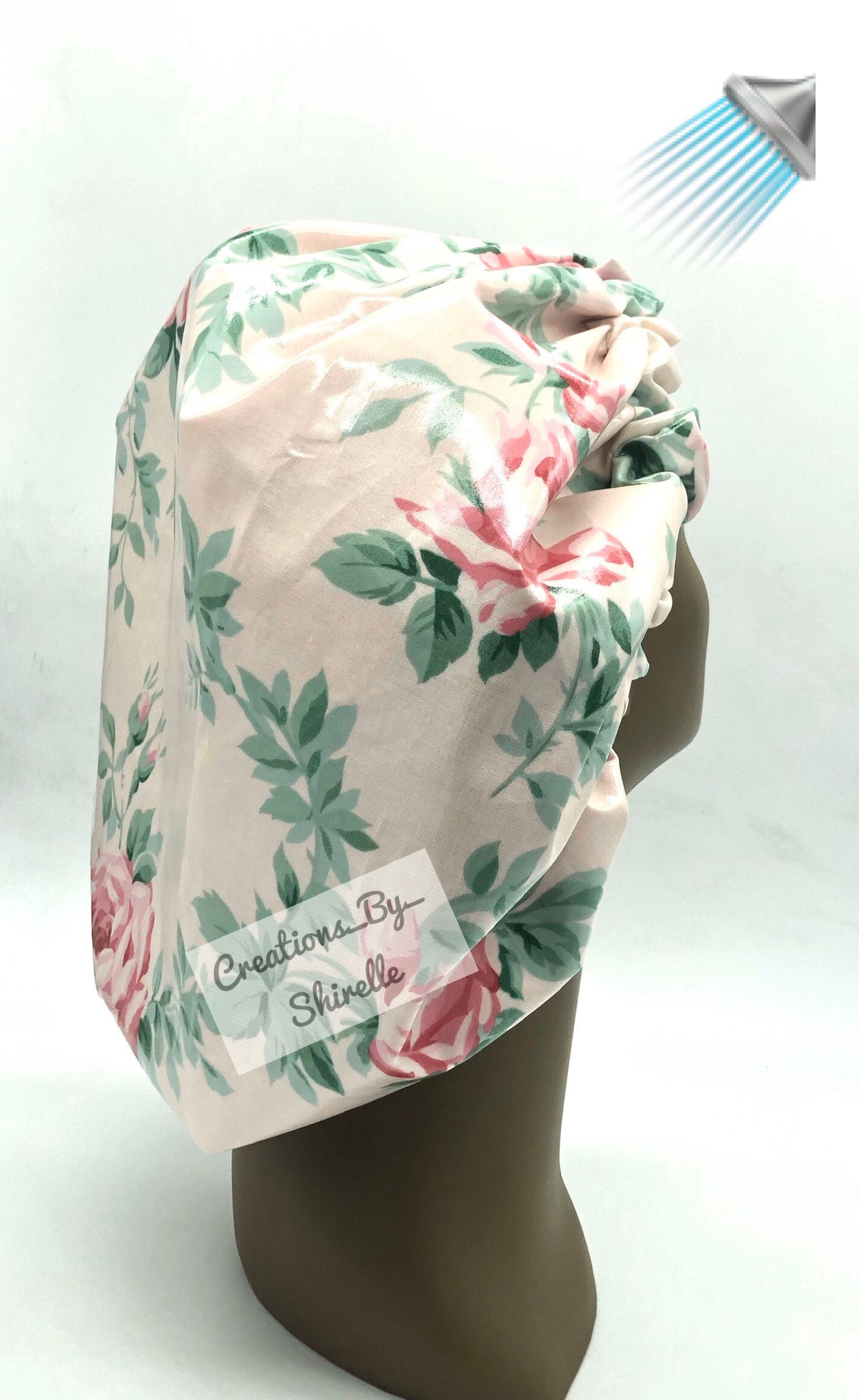 Satin Shower Rose Gold and Floral Satin Etsy