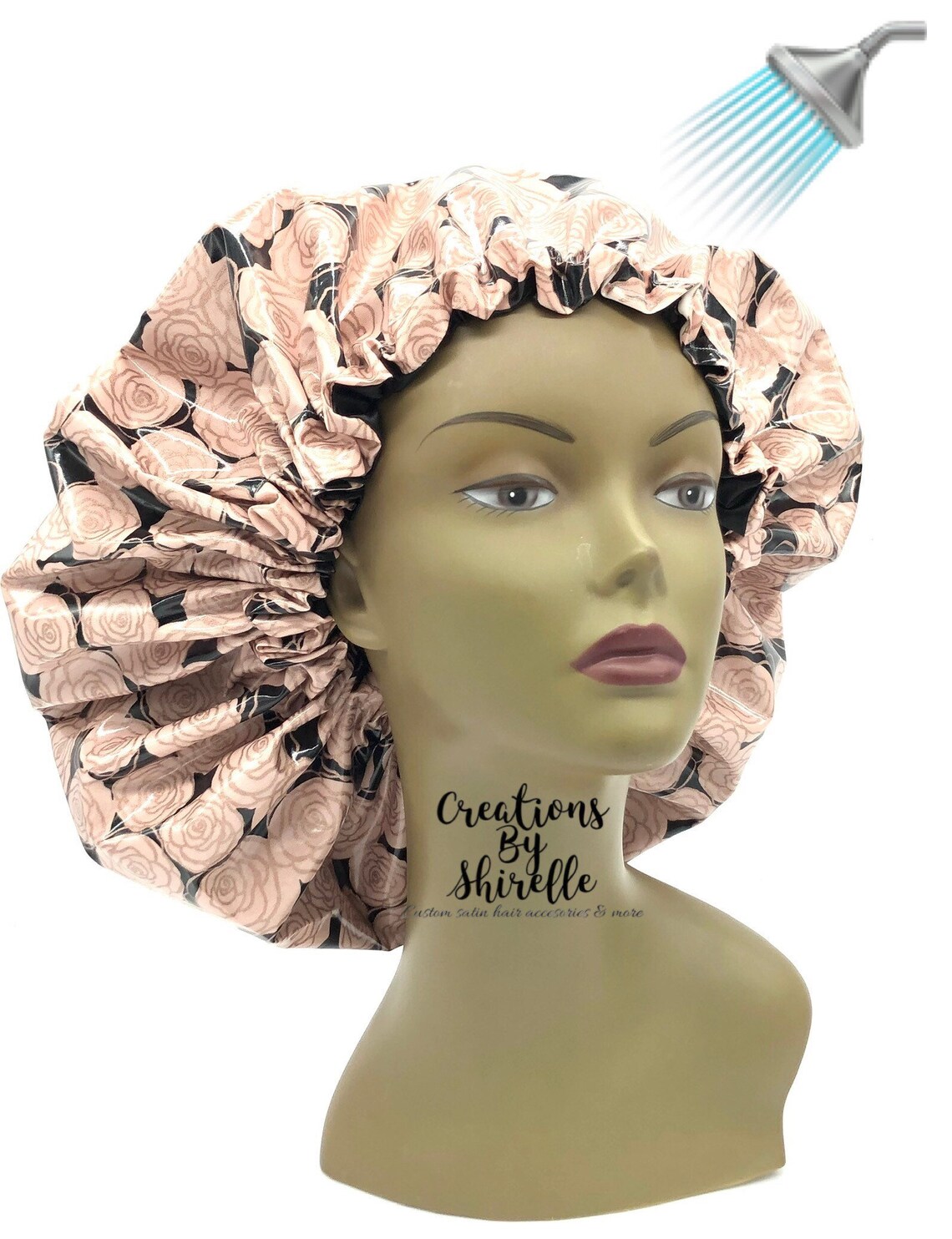 Satin Shower Rose Gold and Floral Satin Etsy