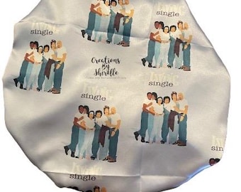 Living Single Satin Sleep Bonnet: Adult Hair Cap