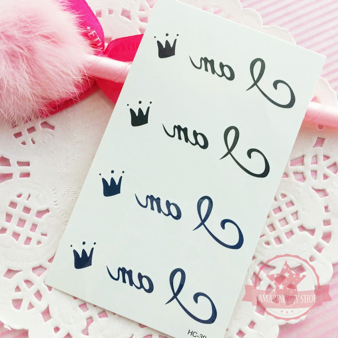 4 Sets I Am King Sign Black Water Proof Temporary Tattoos - Etsy 4 Sets I Am King Sign Black Water Proof Temporary Tattoos - Etsy