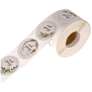 500 Pcs thank You Labels Round Roll Stickers White - Etsy