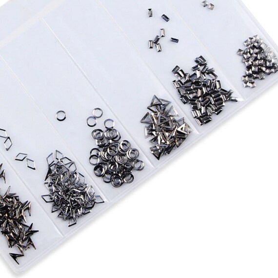 Nail Metal Rivets Charms 3d Nail Art Decoration Geometric Etsy