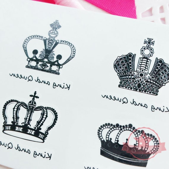 Simply Inked New King And Queen Temporary Tattoos