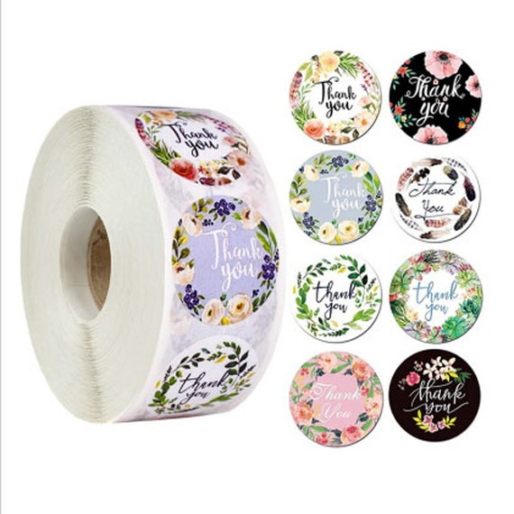 Rainbow Galaxy Thank You Stickers, Small Business Packaging Labels - View #3