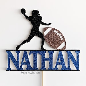 Sports cake topper | Football cake topper | Football party | Football birthday party | Age topper | Sports birthday party | Superbowl party
