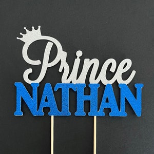 Prince cake topper Prince party decor Prince party Prince baby shower Little prince cake topper Prince birthday party image 1