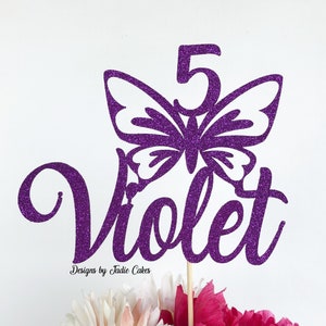 Butterfly cake topper | Butterfly party | First birthday cake topper | Butterfly decor | Butterfly | Glitter cake topper