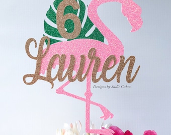 Flamingo birthday party | First birthday | First birthday cake topper | Flamingo decor | Flamingo party | Flamingo cake topper