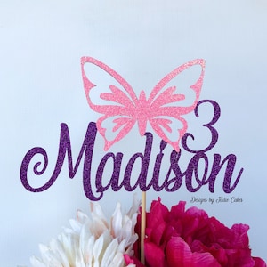 Butterfly cake topper | Butterfly party | First birthday cake topper | Butterfly decor | Butterfly | Butterfly babyshower