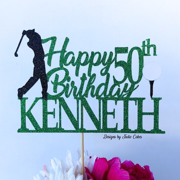 Golf cake topper | Golf party | Golfing cake topper | Golfing party theme | Golfing birthday | Golf | Golfer party