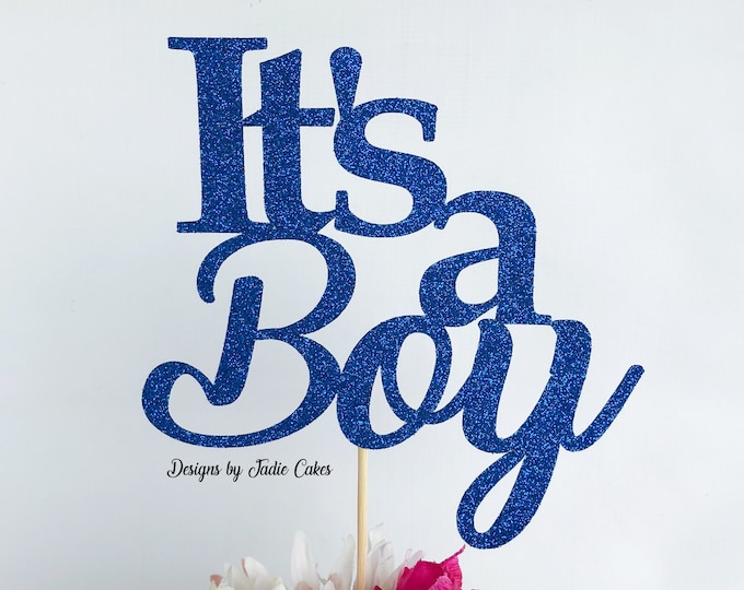 Oh Boy Cake Topper Baby Shower Cake Topper Baby Boy Cake Etsy