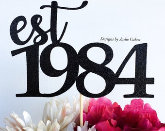Made in cake topper | 50 topper | 60 topper | Thirty topper | 30 topper | Birthday cake topper | Number cake topper | Age cake topper | Est