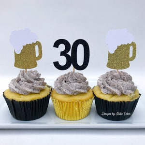 Cheers and beers | Cheers and beers cake topper | Cheers and beers cupcake toppers | Beer cake topper | Cheers and beers party
