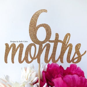Half birthday | half way to one | 6 month birthday | Half birthday topper | half way to one topper | 1/2 birthday topper