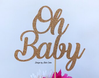 Oh baby cake topper | baby shower cake topper | Boy or girl | Gender reveal | baby shower decor | Oh baby | Baby shower party
