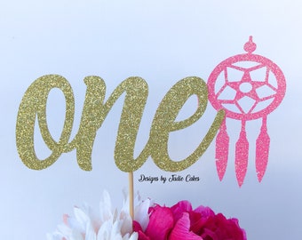 Wild one cake topper | Dreamcatcher cake topper | Boho chic cake topper | Bohemian chic | First birthday cake topper | One cake topper